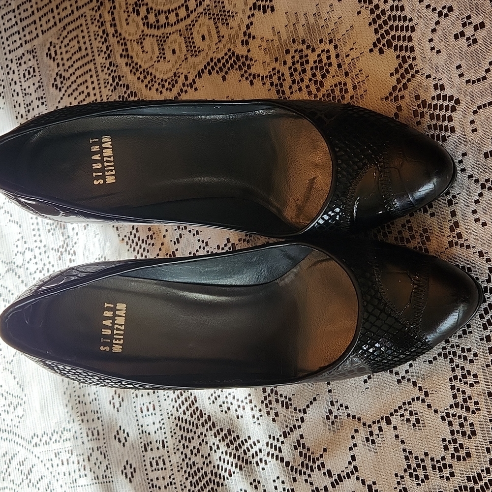 Stuart Weitzman Snakeskin Shoes - image 1